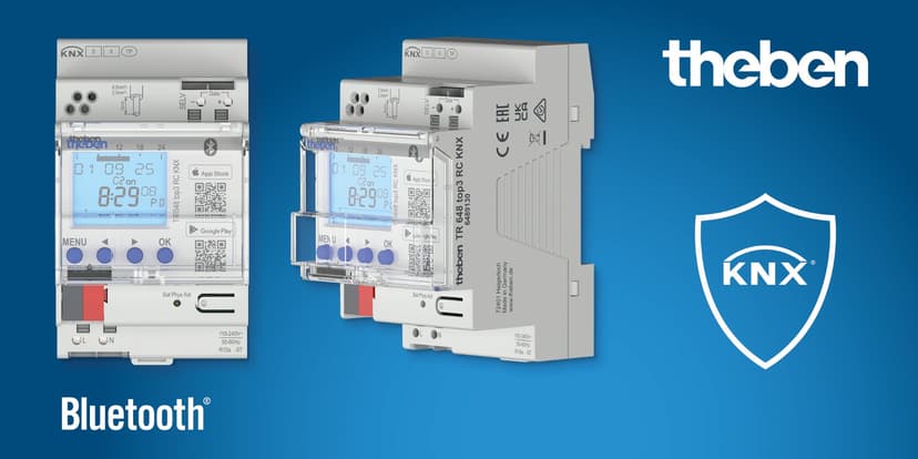 Horloge programmable KNX TR 648 top2 - Produit KNX certifié